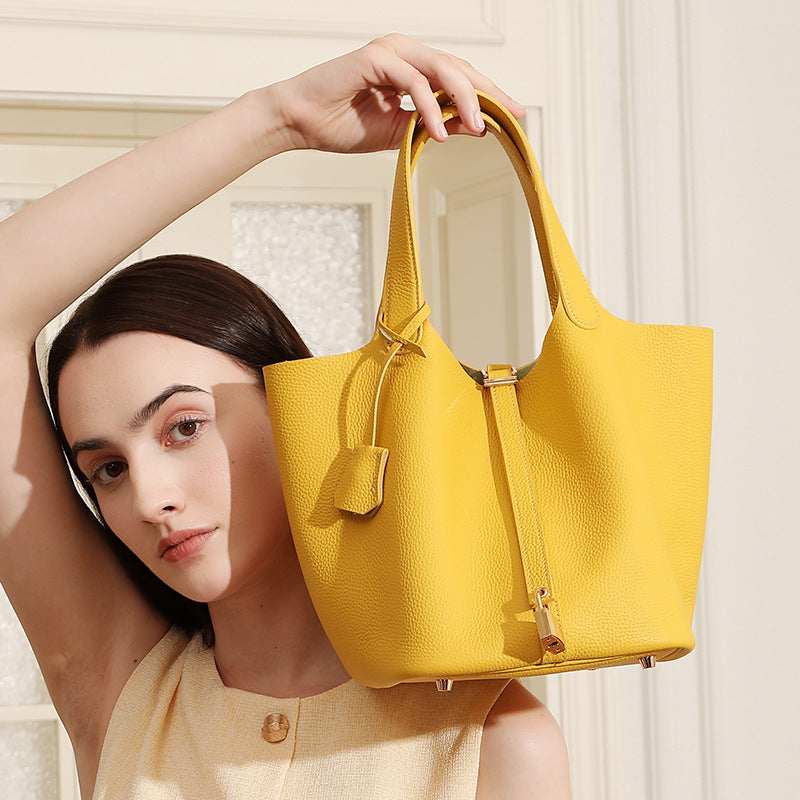 Premium Exquisite Bucket Bag with Top Handle