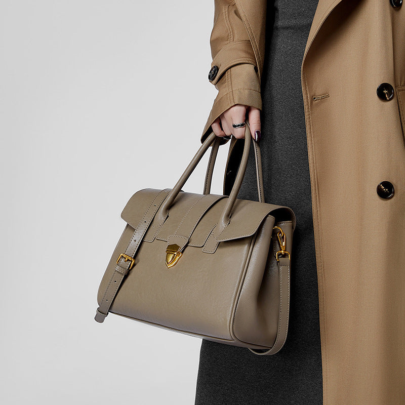 Vintage Top Handle Shoulder Crossbody Tote Bag