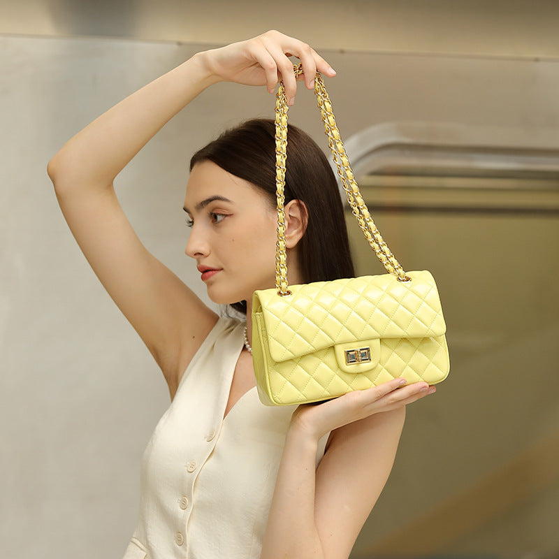 Chanel Style Shoulder Crossbody Top Handle Mini Square Bag