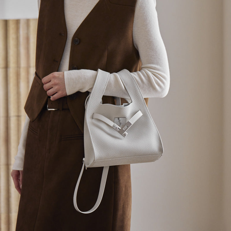 Genuine Leather Fashionable Shoulder Crossbody Handbag