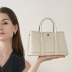 Vintage Genuine Leather Crossbody Top-Handle Bucket Bag