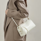 Genuine Leather Crossbody Handheld Pillow Bag