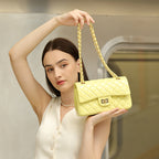 Chanel Style Shoulder Crossbody Top Handle Mini Square Bag