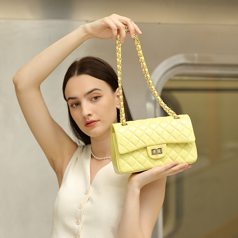 Chanel Style Shoulder Crossbody Top Handle Mini Square Bag