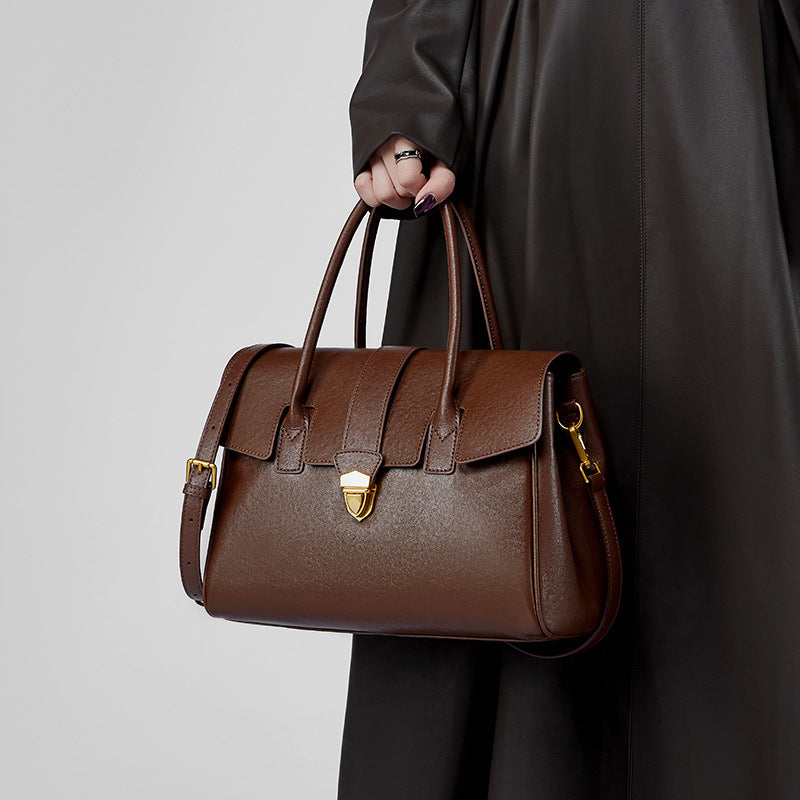 Vintage Top Handle Shoulder Crossbody Tote Bag