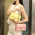 Chanel Style Shoulder Crossbody Top Handle Mini Square Bag