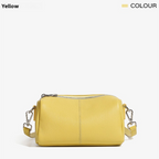 Genuine Leather Top-Handle Crossbody Small Square Bag