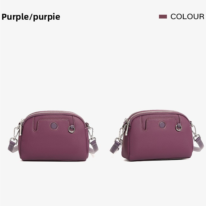 Genuine Leather Trendy Crossbody Bag