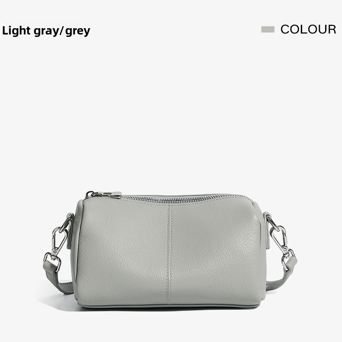 Genuine Leather Top-Handle Crossbody Small Square Bag