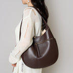 Genuine Leather Large Capacity Top-Handle Tote Bag