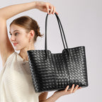 Large-Capacity Work Tote Bag With Shoulder Strap