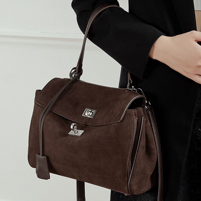 Large Capacity Top-Handle Crossbody Tote Bag