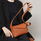 Large Capacity Genuine Leather Shoulder Crossbody Tote Bag