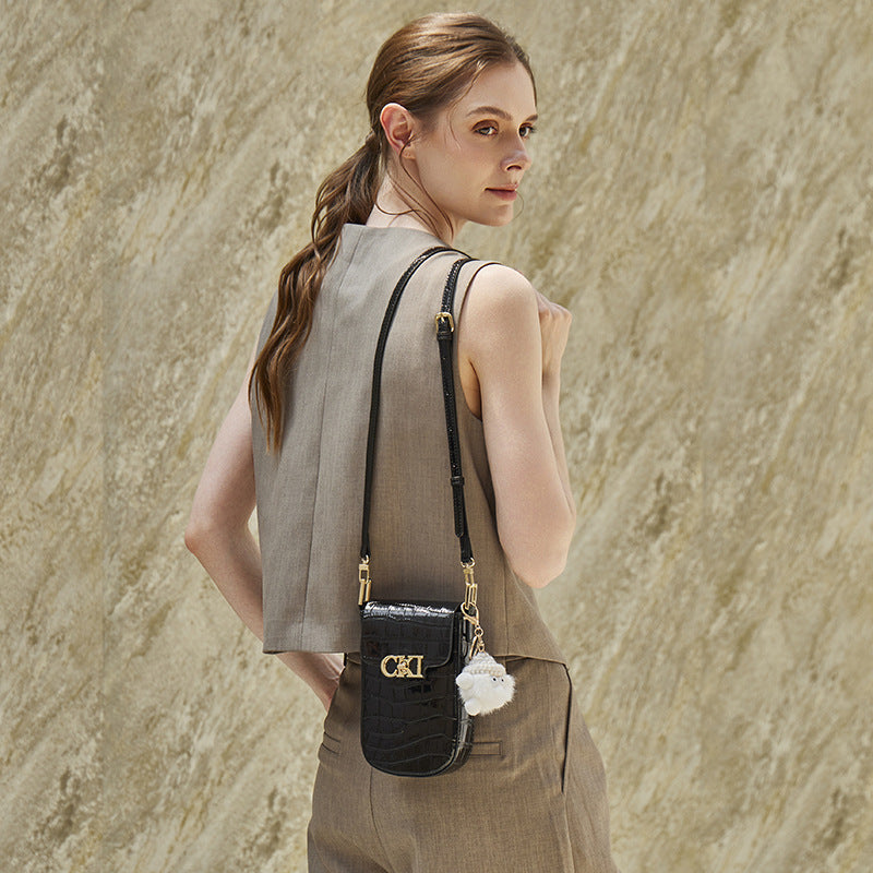 Genuine Leather Crossbody Kelly Bag