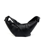Horn Genuine Leather Shoulder Crossbody Dumpling Bag