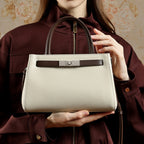 Genuine Leather Shoulder Crossbody Handbag Kelly Bag