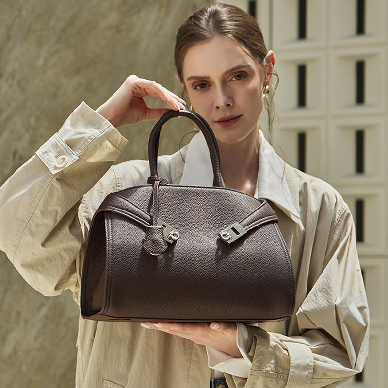 Large Capacity Top-Handle Crossbody Tote Bag