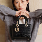 Stylish Top Handle Shoulder Crossbody Lady Dior Bag