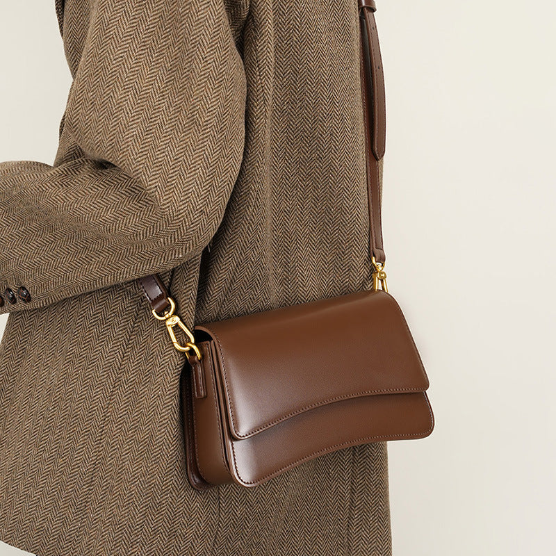 Premium Top Handle Crossbody Baguette Bag