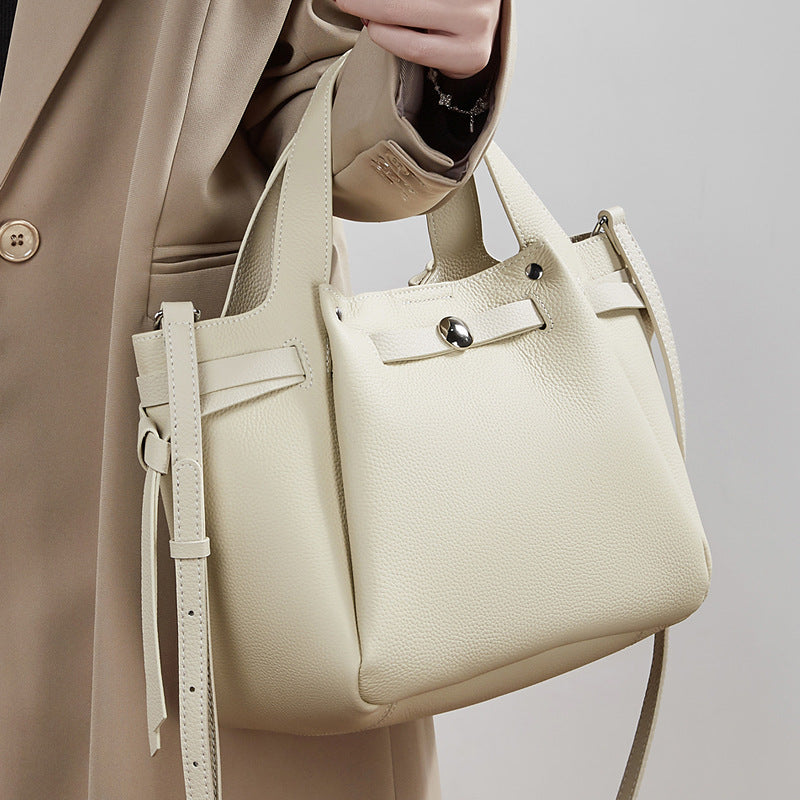 Large Capacity Top-Handle Crossbody Tote Bag