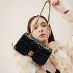Vintage Single-Shoulder Top-Handle Mini Square Bag