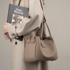 Commuter Top Handle Shoulder Crossbody Bucket Bag