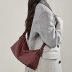Genuine Leather Crossbody Tote Bag