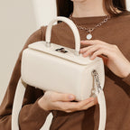 Vintage Top Handle Shoulder Crossbody Box Bag