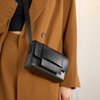 Genuine Leather Crossbody Small Square Bag