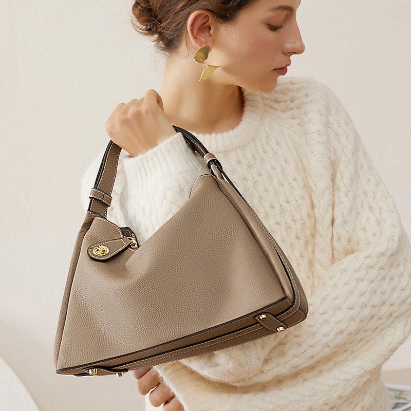 Vintage Genuine Leather Shoulder Crossbody Underarm Bag