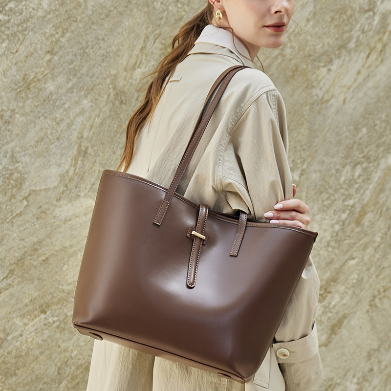 Genuine Leather Shoulder Crossbody Handbag Tote Bag