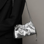 Elegant Cloud Pleated Crossbody Bag