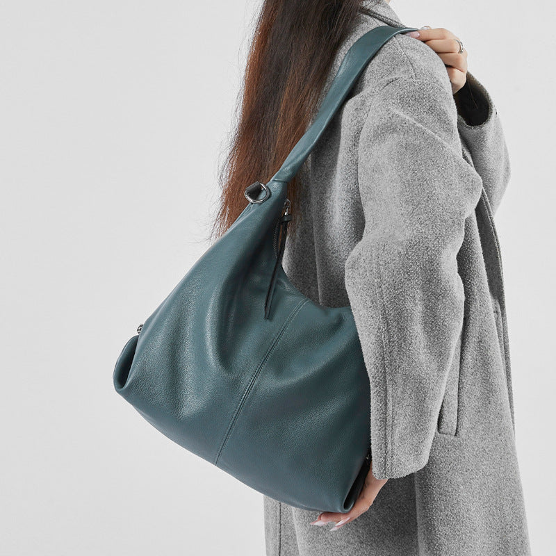 Genuine Leather Shoulder Crossbody Handbag Tote Bag