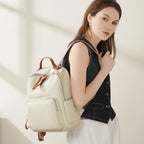 Large Capacity Genuine Leather Laptop Backpack
