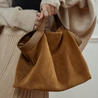Retro Chic Crossbody Tote Bag With Top Handles