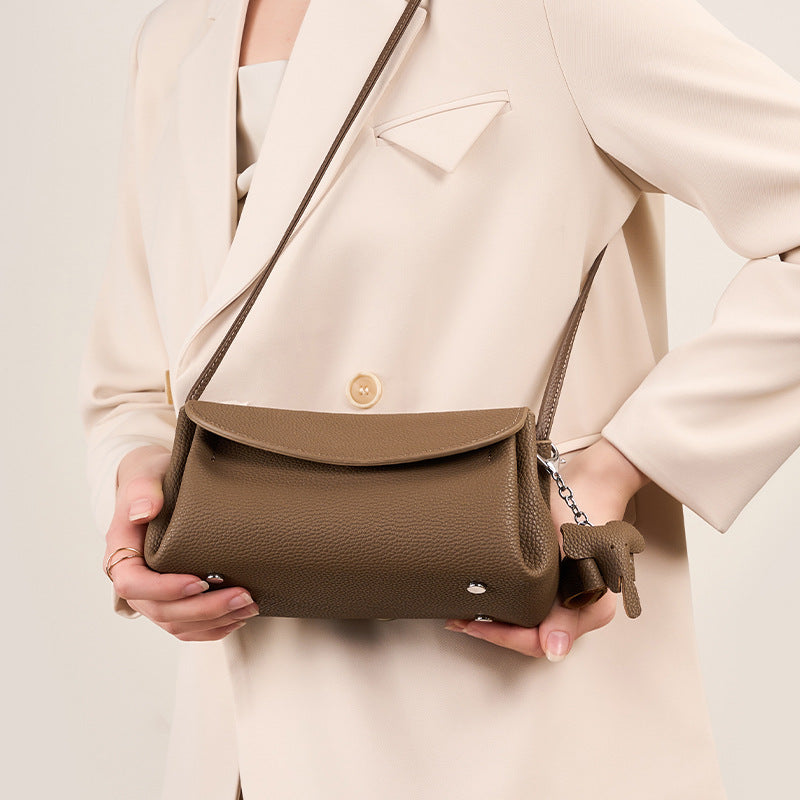 Fashionable Genuine Leather Shoulder Crossbody Bag