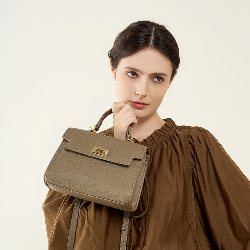Vintage Top Handle Shoulder Crossbody Kelly Bag
