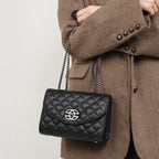 Genuine Leather Shoulder Crossbody Handbag Small Square Bag