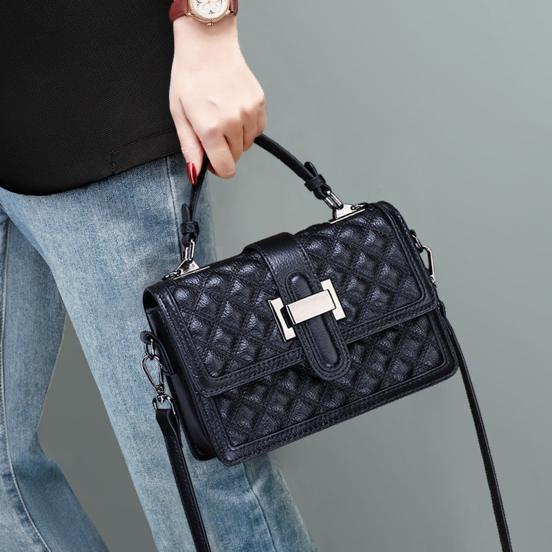 Vintage Quilted Shoulder Crossbody Handbag