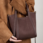 Large Capacity Top-Handle Crossbody Tote Bag