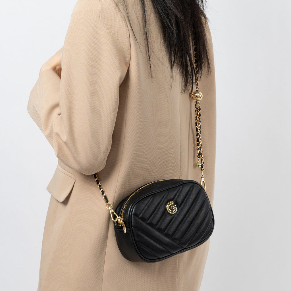 Genuine Leather Shoulder Crossbody Square Bag