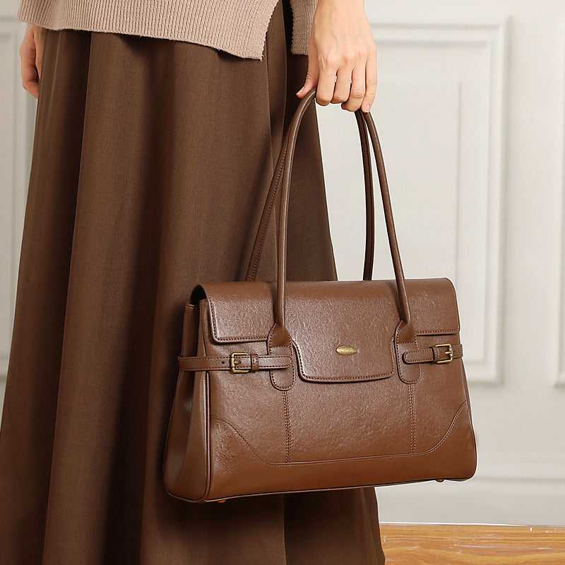 Vintage Large Capacity Shoulder Tote Bag