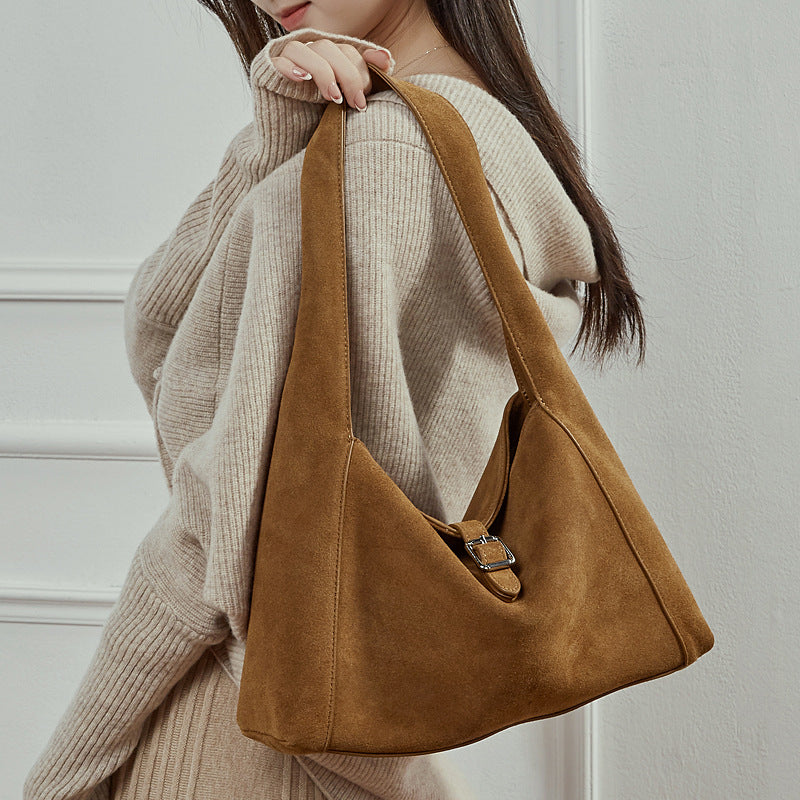 Genuine Leather Vintage Top-Handle Tote Bag