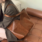 Genuine Leather Shoulder Handbag Tote Bag