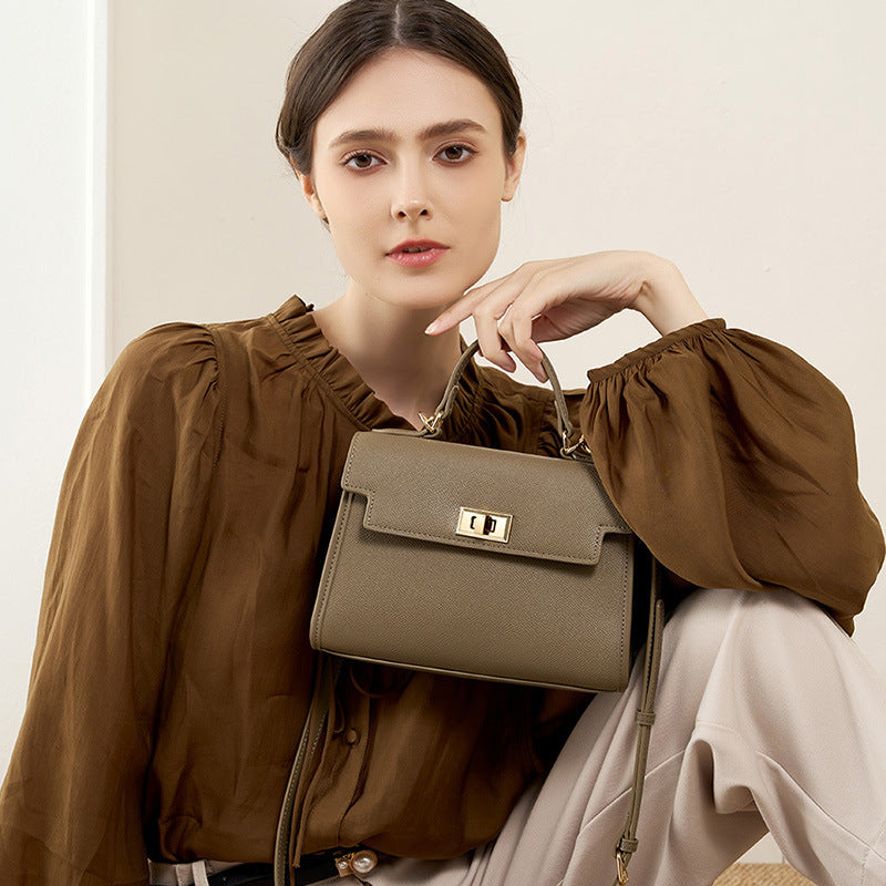 Vintage Top Handle Shoulder Crossbody Kelly Bag