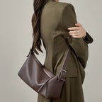 Genuine Leather Crossbody Tote Bag