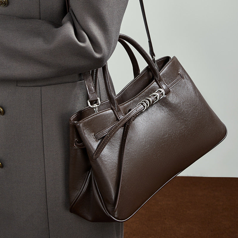 Vintage Shoulder Crossbody Top Handle Briefcase