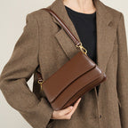 Premium Top Handle Crossbody Baguette Bag