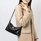 Quilted Shoulder Crossbody Bag With Top Handle