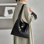 Large Capacity Genuine Leather Shoulder Crossbody Tote Bag
